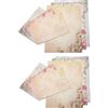 SODIAL Set di Buste di Carta da Lettere Floreali per Cancelleria Vintage da 60 Pez7891