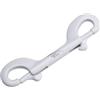 Yhenlovtt Moschettone in acciaio inox 316 da 100 mm, con Bcd e cintura subacquea, compatibile con pesi doppi in acciaio (bianco)