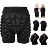 XUEBIN Pantaloncini Protettivi Per Anca Pantaloni Protettivi Da Ciclismo Per Pattinaggio Snowboard Pattinaggio Sci Roller Ciclismo Mountain Bike Moto Downhill (Color : A1, Size : M)