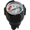 Yhenlovtt Barometro con 2 pz Barca Kayak e Tavole da Surf 30 Psi/Doppio Rame Bilancia Gonfiabile Manometro per Pure Bar Movimento Compa