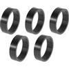 Hihaha Distanziali per Cuffie Bicicletta 10mm Bici Manubrio Stelo Distanziali 31.8mm 1-1/4 Fibre Carbonio Nero Lucido Fibre Carbonio 5pz