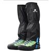 Gettimore Ghette impermeabili da trekking per uomini, donne e bambini, in velluto 70D, copriscarpe da neve con fascia elastica regolabile e chiusura a scatto, nero