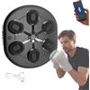 MAGIC SELECT Macchina da Boxe Musicale. Attrezzatura da Allenamento da Parete con LED, Bluetooth e Luci a Ritmo di Musica per Bambini/Adulti. (10 modalità, 60x52x8 cm)