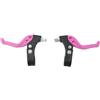 Yhenlovtt Leva compatibile per bambini per bici, 1 paio di diametri per manubrio, maniglia del freno, freno con 22 cm, parti di ricambio in plastica per bambini, colore rosa