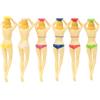 Naroote T-Shirt da Golf in Plastica Lady Bikini per Divertenti Allenamenti di Golf Rosso Bianco Verde Giallo Rosa Blu Confezione da 6