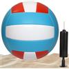 GOMETY Set di pallavolo da pallavolo, misura ufficiale 5, impermeabile, con soft touch, in PVC morbido, pallavolo, per interni ed esterni, spiaggia, pallavolo, competizione, blu bianco e rosso
