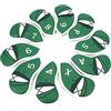 Lxwraptorial 10 pezzi di copriclub da golf, set di copriclub impermeabili e antipolvere con interno in peluche numerato, protezione in tessuto PU spesso per ferri 4, 5, 6, 7, 8, 9, P, S, A
