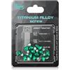 Yhenlovtt Torx Having Bike (12 pezzi) M5 X T25 Bulloni freno a disco in acciaio inox per Mountain compatibile con bloccaggio Scre 9 mm (verde)