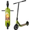 NKD Stunt Scooter BULLIT DIRT | Ruote pneumatiche da 200 mm | Robusto alluminio 6061 | Progettato per durare nel tempo con cuscinetti ABEC-9 | Manubrio a 360° (Verde, 92 cm)