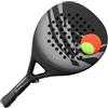 Generic Racchetta da paddle - Racchetta da spiaggia da tennis in carbonio, ergonomica, per sport all'aria aperta, giochi per adulti, uomini, donne, papà, madre, padre, professionisti