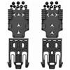 Generic Kit QLS Da 2 Pezzi For Fondina For Pistola, Kit Sistema Di Bloccaggio Rapido Con Qls 19 E Qls 22, Accessori Adattatori For Fondina For Pistola A Connessione Rapida(Black)