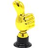 Yunhgft Trofeo Pollice Coppa Distintivo Souvenir Creativo Designs PP Duro Forma Pollice in Simpatico Adatto per Giochi Bambini Eventi, Argent