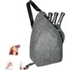 Generic Borsa a tracolla per pickleball, grande capacità, borsa da tennis da 36 litri, organizer sportivo per asciugamani, racchette, telefoni cellulari per giocatori, allenamento all'aperto, viaggi, palestra