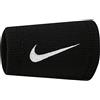 Nike Unisex - Adulti Elite Doublewide Wristbands 2 pezzi, nero/bianco, taglia unica