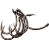 Yhenlovtt Ami da pesca con gambo curvo, 50 ami da pesca, serie professionale, confezione da 10 pezzi