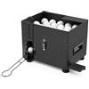 Aredwhiterui Dispenser per Palline da Golf Indoor e Outdoor, Box Nero in Acciaio da 50 Palline, Lanciatore Semiautomatico per Golfisti, Coach e Allenamenti Ripetuti