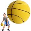 Jlobnyiun Pallone da Basket Silenzioso - Giocattolo leggero Silent Ball Indoor Fun,Pallacanestro da allenamento resistente agli urti per sale giochi, corsi, palestre, terrazze.