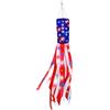 Generic Manica a vento per il 250° anniversario USA con luce LED stelle strisce patriottiche manica a vento 3 modalità Giorno dell'Indipendenza Giorno Memoriale Calze a vento per esterni Patio Terrazza