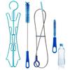 Generico Kit Pulizia Sacca Idratazione - Set Pulitore Borracce | Spazzole 4-in-1 Bottiglie Escursionismo Telæio Pieghevole Acciaio Ïnox PBT PP Strumento Idratazione Portatile Outdoor