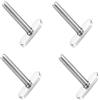 Yhenlovtt On Track Canoe Rafting Set Quadruple Piece Set Tslot Bulloni Dadi per Accessori di Montaggio Acciaio Inox e Barche Rail Ricambio (6325MM)