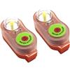 Generico LED Jacket Life Light - 2pcs Floating Strobe LED Water Light, Marine Flashing Position Indicating Beacon, Automatic Vest Marker Lamp | Liquid Triggered Sea Rescue Signal for Easily Attaches