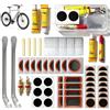 HOUSN Kit Riparazione Bici 55 Pezzi - 38 Toppe,Leve per Pneumatici,Colla e Contenitore Portatile per Bici,Moto,BMX e Veicoli Fuoristrada