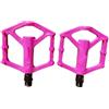 Smarbettiy Pedali per bici in nylon ultra leggeri con cuscinetti lisci, profilo sottile per altezza da terra, adatti per assi da 14 mm, arancione rosso (viola)