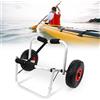 Vkechh Kayak, canoa in alluminio, pieghevole, fino a 80 kg, per barche, canoa o kayak, carrello per barche con cinghia di tensione, kayak portatile, per canoa e amanti del kayak, canoa