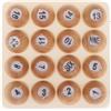 Baoblaze Set di Palline di Legno, Dadi da Biliardo da 2 Cm per La Lotteria delle Bottiglie E Altri Giochi Numerici.