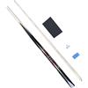 Generic Stecca Biliardo Professionale Snooker Coda Pool Doppia Sezione Punta Metallo Carbonio Design Raffinato Adatta per Giocatori Esperti Principianti Club