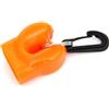 Yhenlovtt Supporto regolatore di polpo per regolatore di immersione 2° stadio, clip di fissaggio in PVC con stile arancione/giallo brillante, adatto per snorkeling S (arancione)