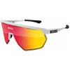 Scicon Sports Aerowing Occhiale Sportivo (Bianco Lucido/Rosso Specchiato)