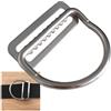Yhenlovtt ARA Clip Dring Fettuccia Acciaio Immersione per Compatibile Inox 316 Accessori Keeper Strap Fermo Resistente 5cm Larghezza Bcd