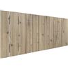DHOME Testiera in Legno Riciclato DM Stile Pallet Verticale Letto Pallet Ferramenta Inclusa (110cm, Quercia)