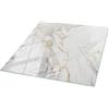 Wallfluent Piano del Tavolo in Vetro 60x60 cm Superficie Lisa Bordi Lucidi Strumenti di Installazione Sostenibile Installazione Rapida Facile da Pulire Impermeabile - Marmo Elegante con venature