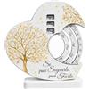 Regalami Bomboniera Calendario Perpetuo Albero della Vita - Calendario Infinito con Ruote Girevoli 12x12 cm - Bomboniera Completa