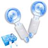 Smasener 2Pcs Facial Ice Globes, Massaggio Ice Cool Roller Ball, Ice Roller Ball, Massage Ice Ball Skin Care Tool, Riducono il Gonfiore e Le Occhiaie (Confezionati in coppia, Blu)