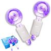 Smasener 2Pcs Facial Ice Globes, Massaggio Ice Cool Roller Ball, Ice Roller Ball, Massage Ice Ball Skin Care Tool, Riducono il Gonfiore e Le Occhiaie (Confezionati in coppia, Viola)
