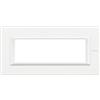 BTicino HA4806HD Axolute Placca Rettangolare, 6 Moduli, Bianco
