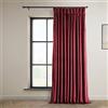 HPD Half Price Drapes Heritage - Tende in velluto felpato, lunghe 305 cm, oscuranti, per camera da letto e soggiorno, 100 x 120 L, (1 pannello), rosso cinema