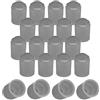 cyclingcolors 20x Cappucci delle valvole cappuccio valvola pneumatici Auto Bici Moto Schrader Plastica, grigio