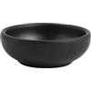 H&H set 6 ciotoline tonde, per degustazione, per finger food, per presentazione, in melamina, effetto ardesia, nero, 7,5xh2,6 cm