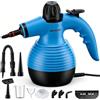 AKPIAN Pulitore a vapore manuale da 1050 W, set di 10 accessori, pulitore a vapore multifunzionale, per la pulizia senza sostanze chimiche di fughe di piastrelle, finestre, piani cottura, bagni e auto