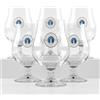 Collesi Birra Artigianale Set 6 Bicchieri Balloon 250 ml con Stelo - Bicchieri da Degustazione per Birra Artigianale e Specialità - Lavabili in Lavastoviglie