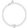Morellato Bracciale Donna in argento 925 riciclato, Zirconi, Collezione NOBILE, Cuore, Pavé - SAZK05