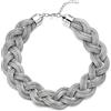COOLSTEELANDBEYOND Dichiarazione Pendente Collana, Intrecciato Vuota Cavo Grande Bavoir Girocollo Choker, Nuovo Stile Ballo