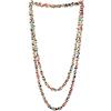 COOLSTEELANDBEYOND Bellissimo Legno Perlina Lunga Catena Bavoir Girocollo Statement Collana Pendente, Multi-Fila