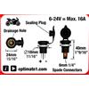 Tecmate Optimate Cable O-08, Presa Moto Standard, connettore per Batteria