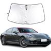 YinanIutos Parasole per auto, compatibile con Porsche Panamera 971 (2017-2023), parasole per parabrezza auto, su misura per SUV, copertura extra large, pellicola riflettente (Memory Wire)