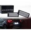 Esselle Parts Placchette Luci Targa LED Compatibili con Renault Captur Espace 4 Laguna mk2 Laguna 3 Latitude Modus Scenic 2 Scenic 3 Scenic Xmod Zoe 18 SMD CANBUS 6000K Bianco Ghiaccio Plug & Play Nessun Errore